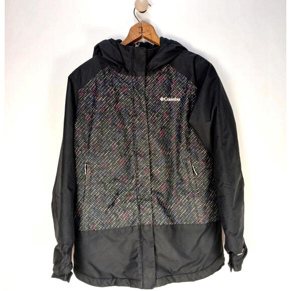 Columbia Other - Columbia Youth Jacket L 14-16 Omni Tech Waterproof Hooded Coat Black